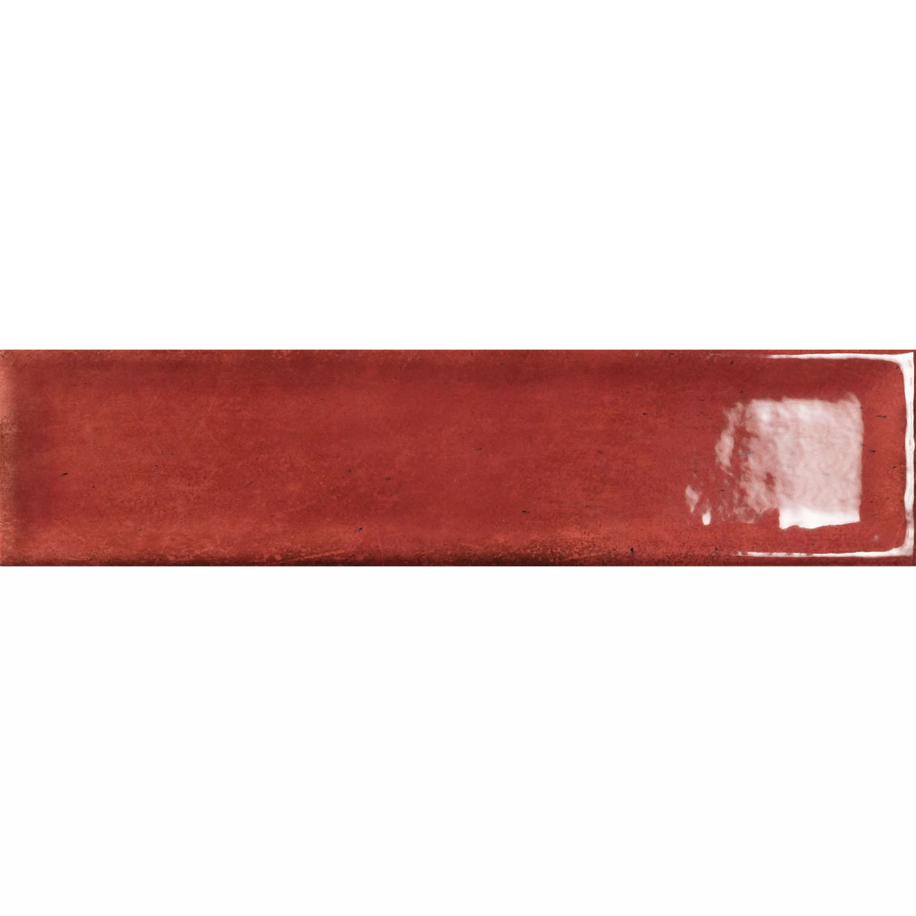 Vzorek Nástěnné Obklady Pascal Lesklá Uvnitř Fazeta Červená 7,5x30cm