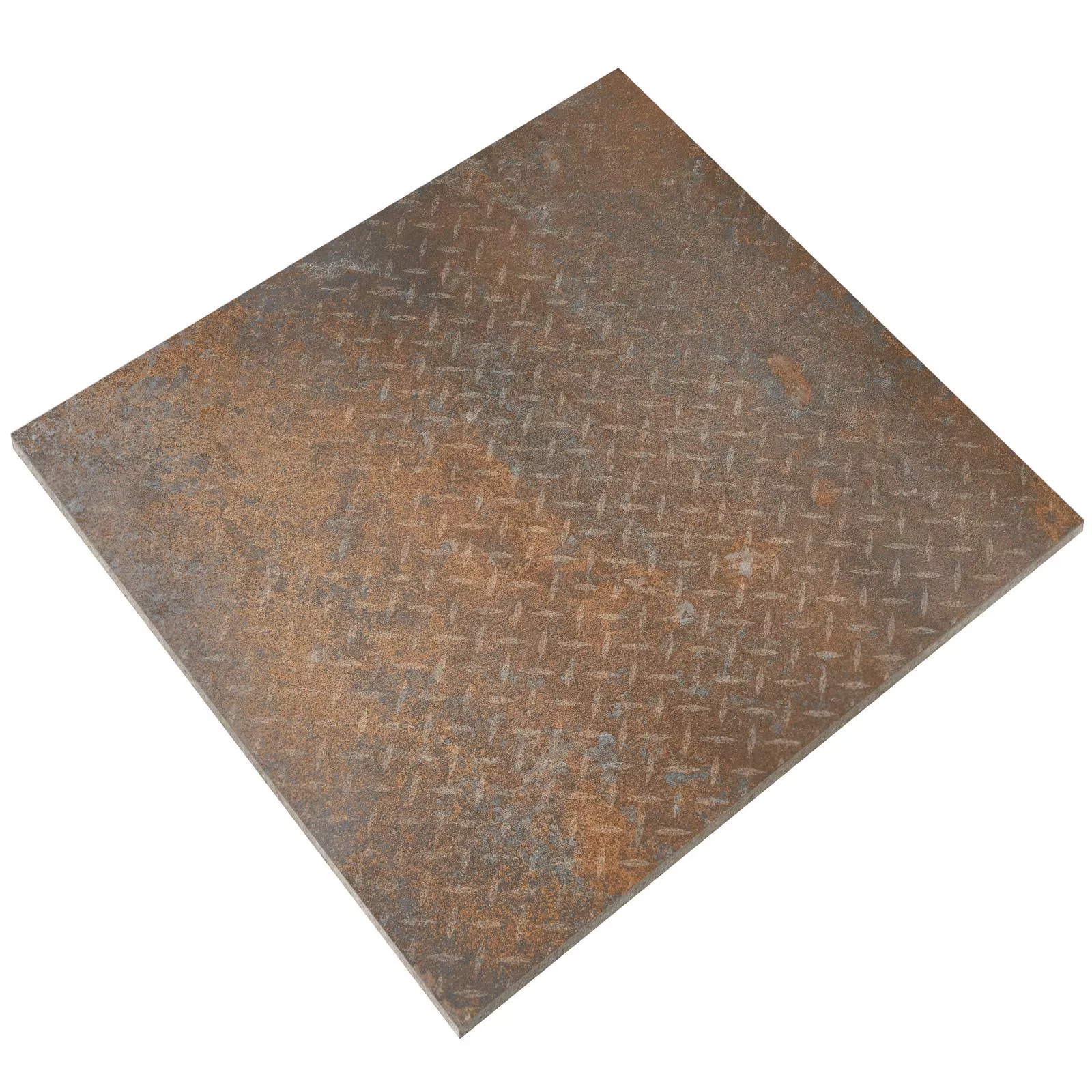Podlahové Dlaždice Sierra Kovový Vzhled Rust R10/B Dekor Čočkový List