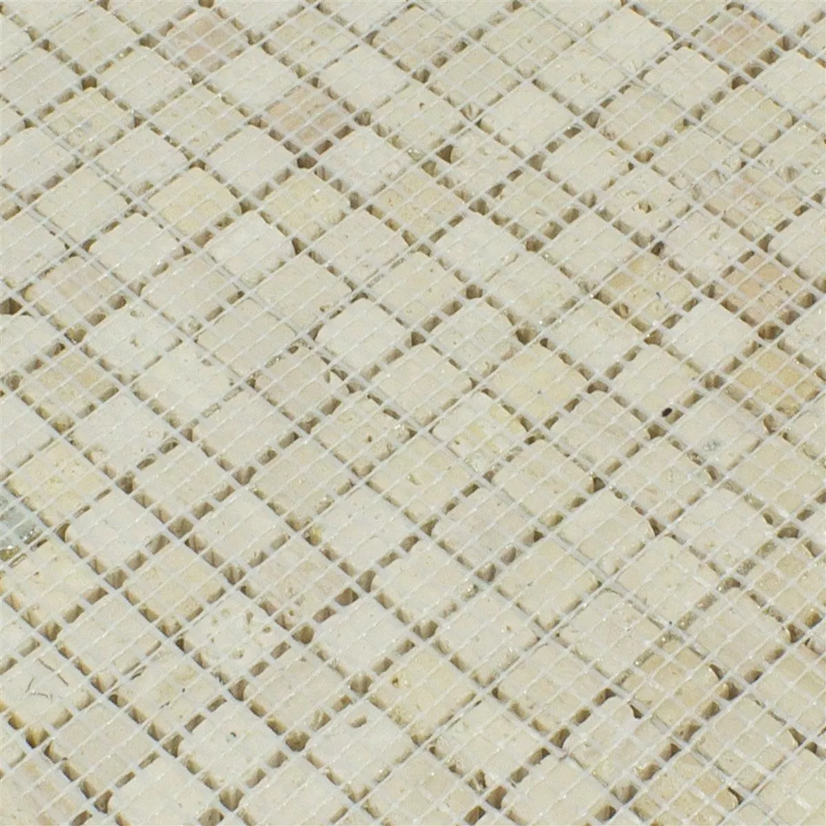 Mramor Mozaika Z Přírodního Kamene Dlaždice Antika Mix Stříbrná Krémová