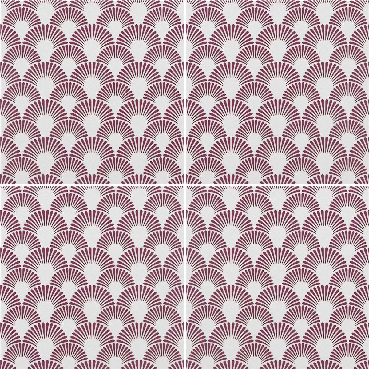 Vzorek Podlahové Dlaždice Cementový Vzhled Wildflower Růžová Dekor 18,5x18,5cm 