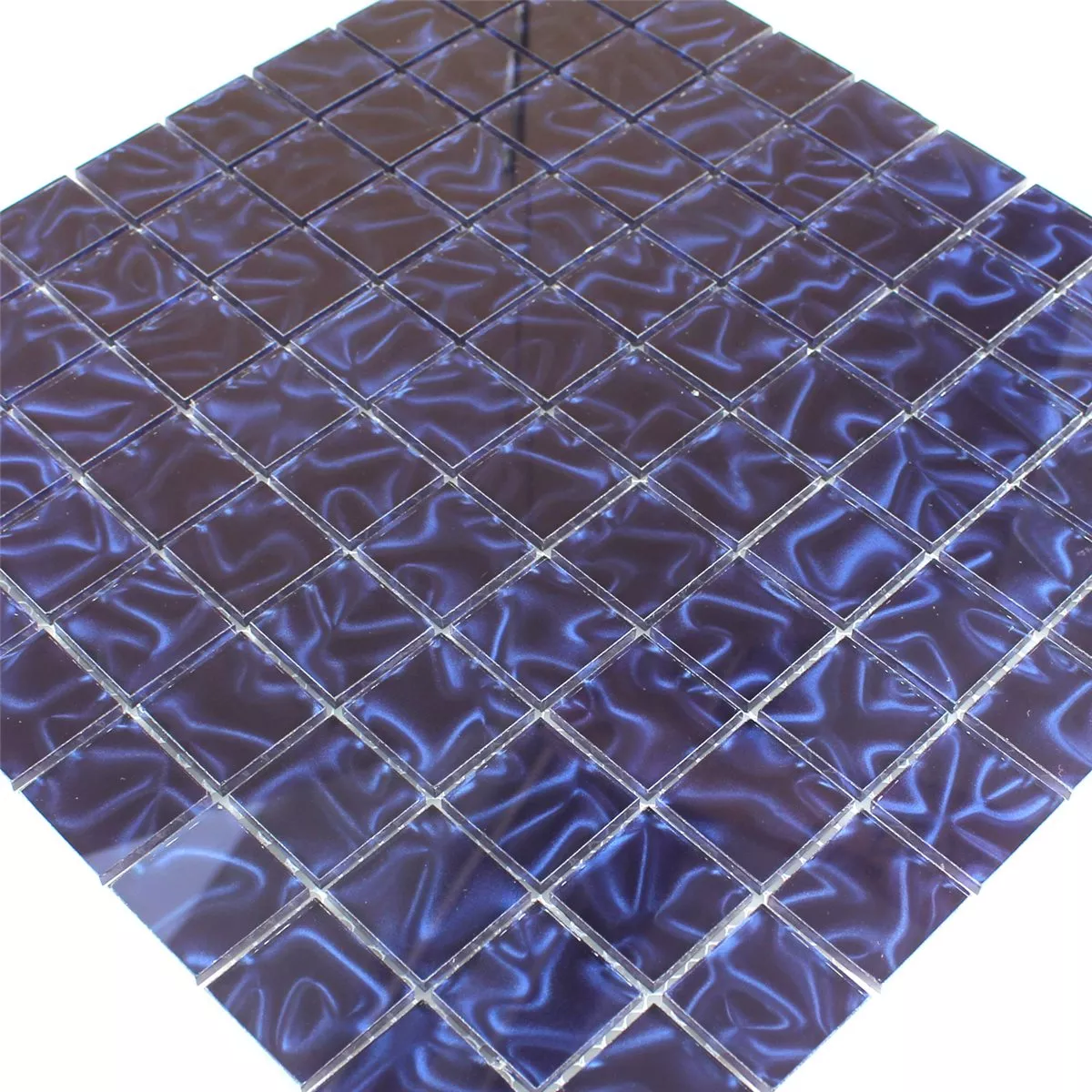 Mozaiková Dlaždice Sklo Calypso Modrá