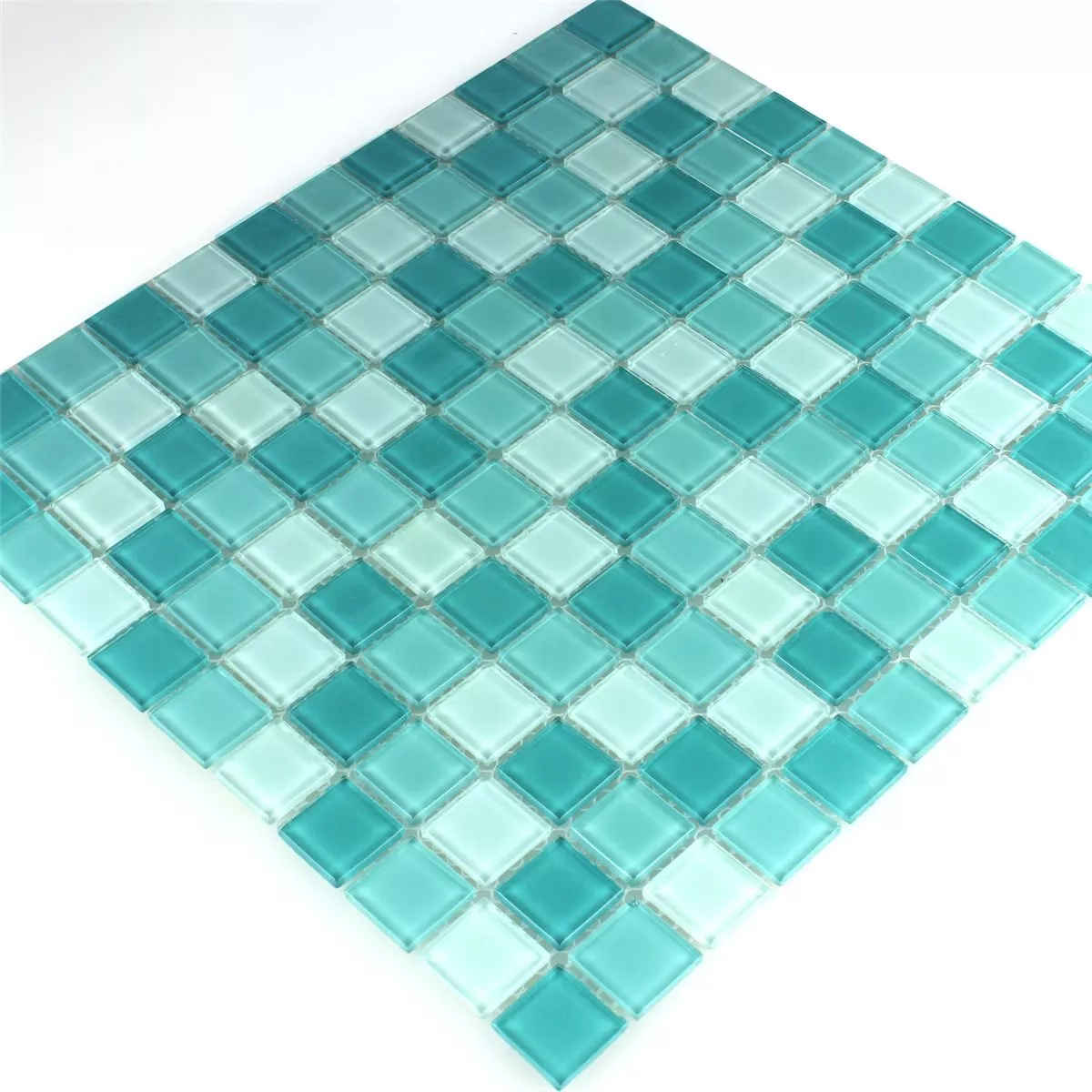 Skleněná Mozaika Dlaždice Zelená Mix 25x25x4mm