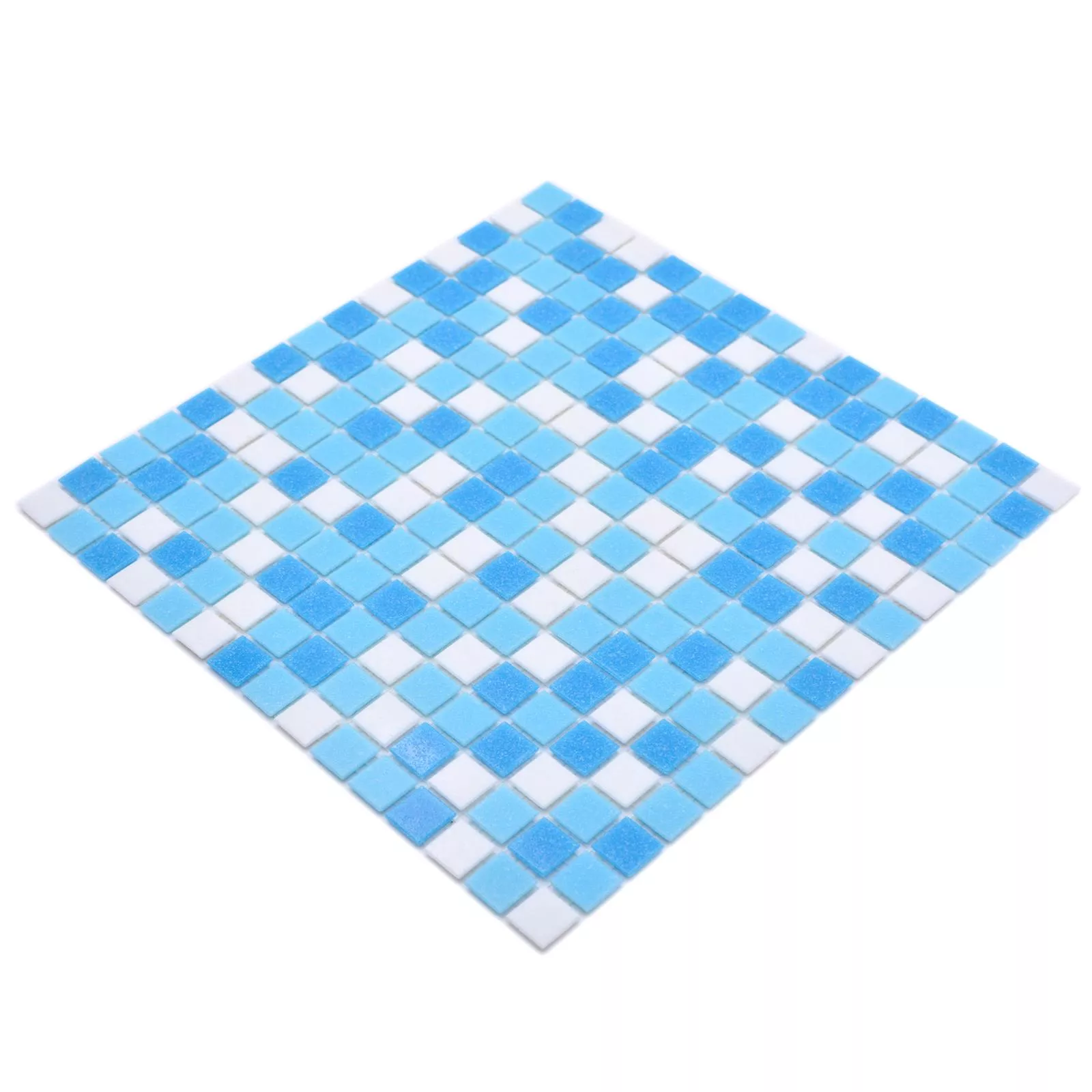 Vzorek Plavecký Bazén Mozaika North Sea Bílá Modrá Mix