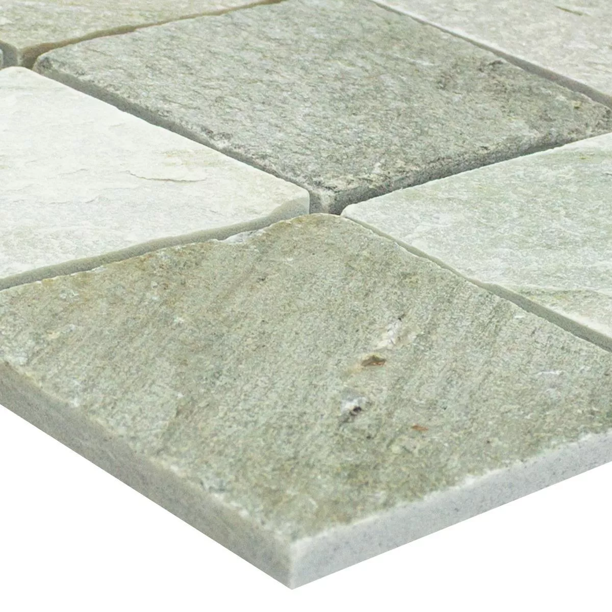 Mozaiková Dlaždice Křemenec Béžová Šedá 100x100mm