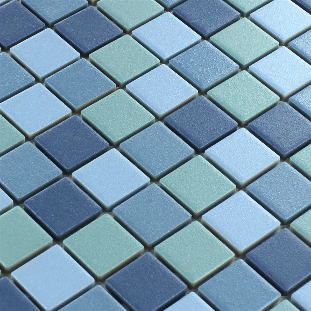 Vzorek Mozaiková Dlaždice Keramika Protiskluzová Modrá Mix