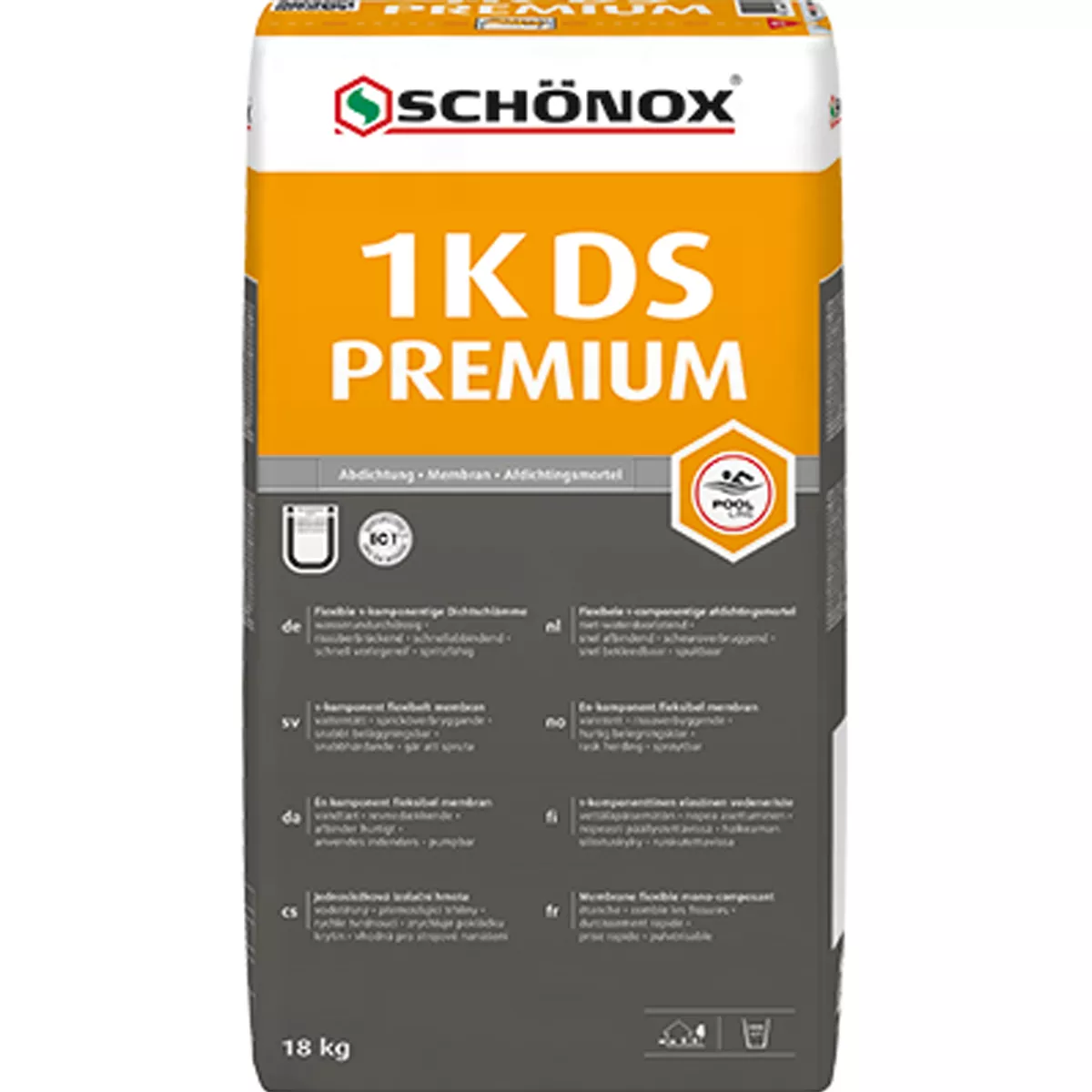 Schönox 1K-DS PREMIUM - Těsnící Kaše / Těsnění (18 Kg)