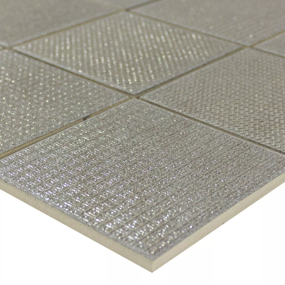 Areora Keramická Mozaika Metallic Šedá