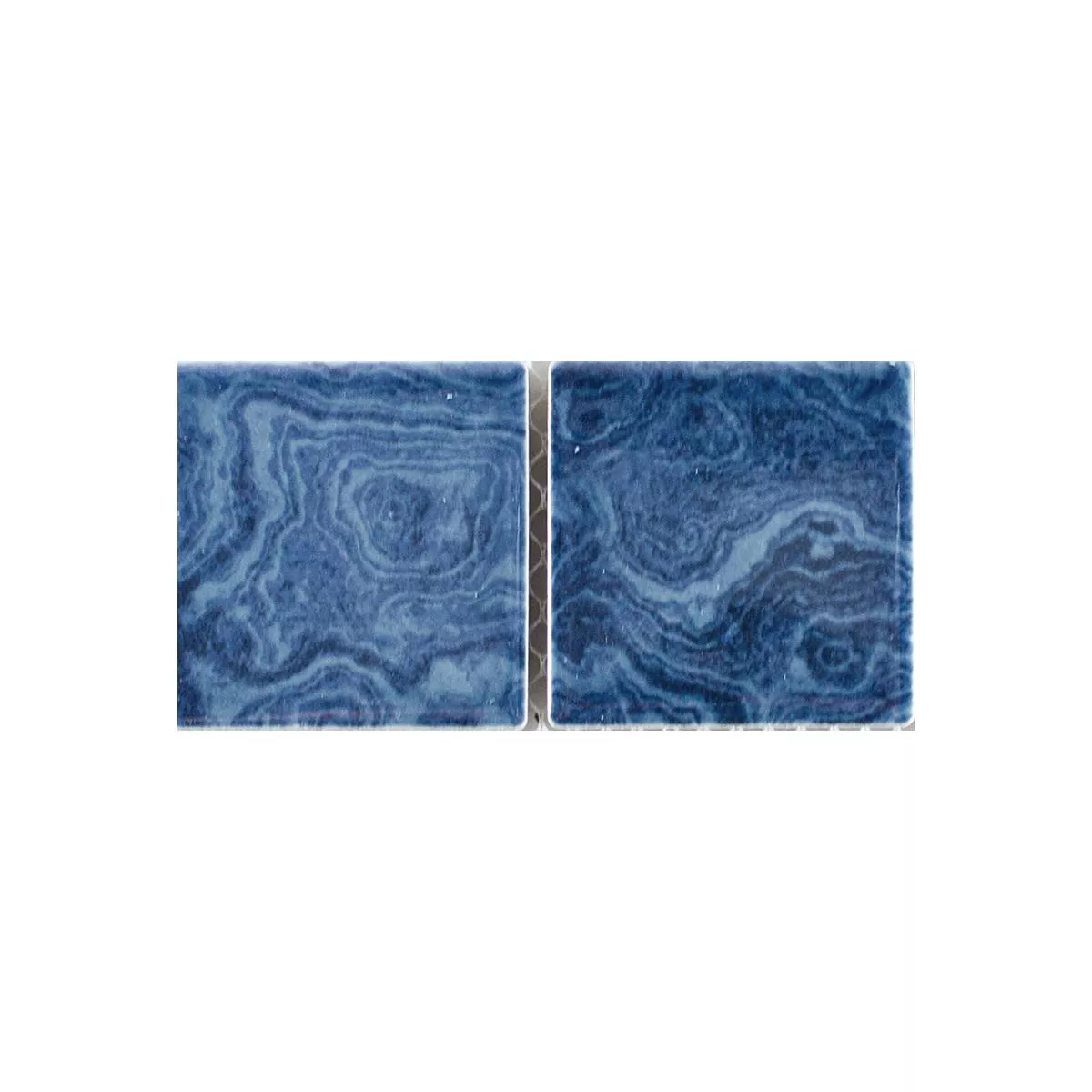 Vzorek Keramika Mozaiková Dlaždice David Modrá Uni
