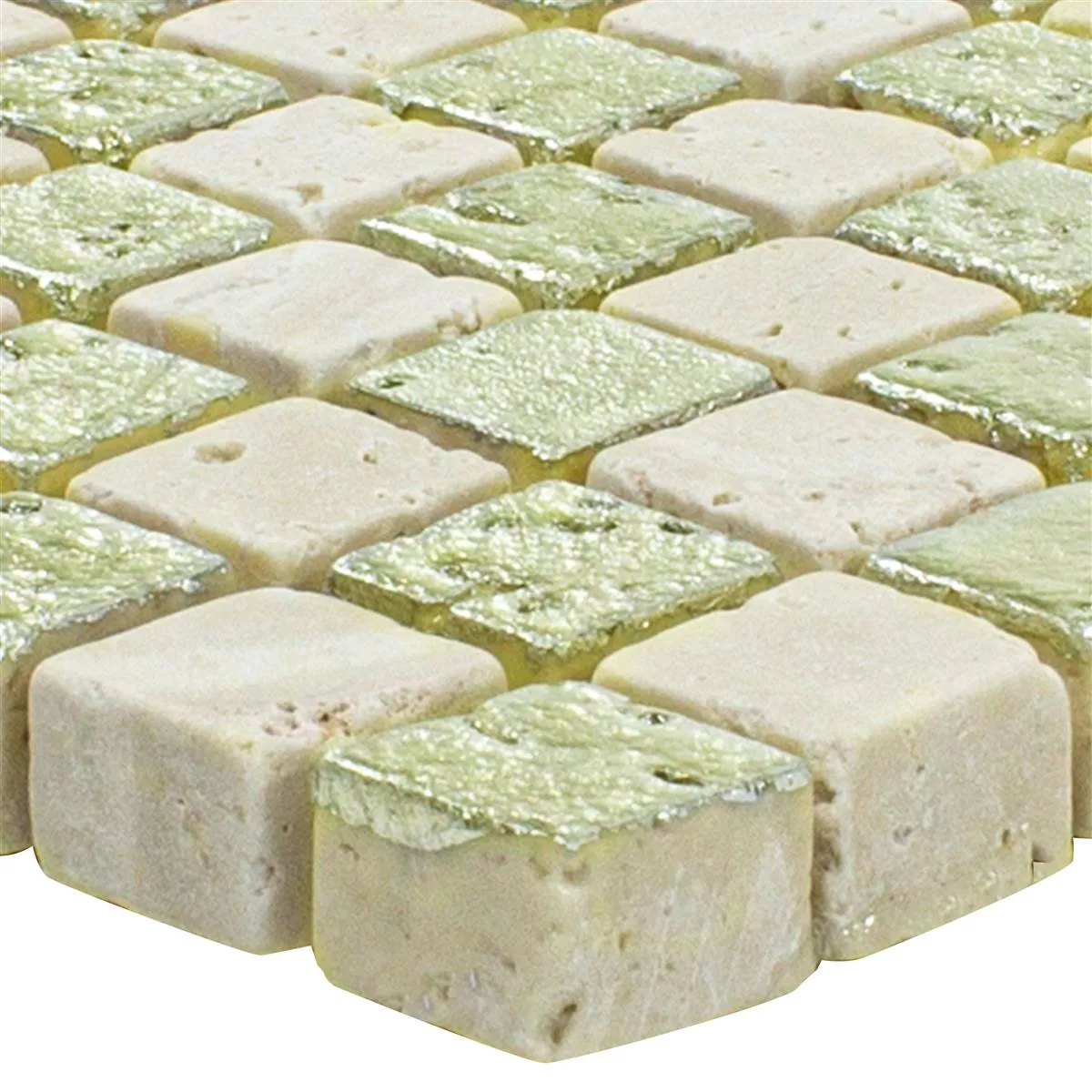 Vzorek Mramor Mozaika Z Přírodního Kamene Dlaždice Antika Mix Zlatá Krémová