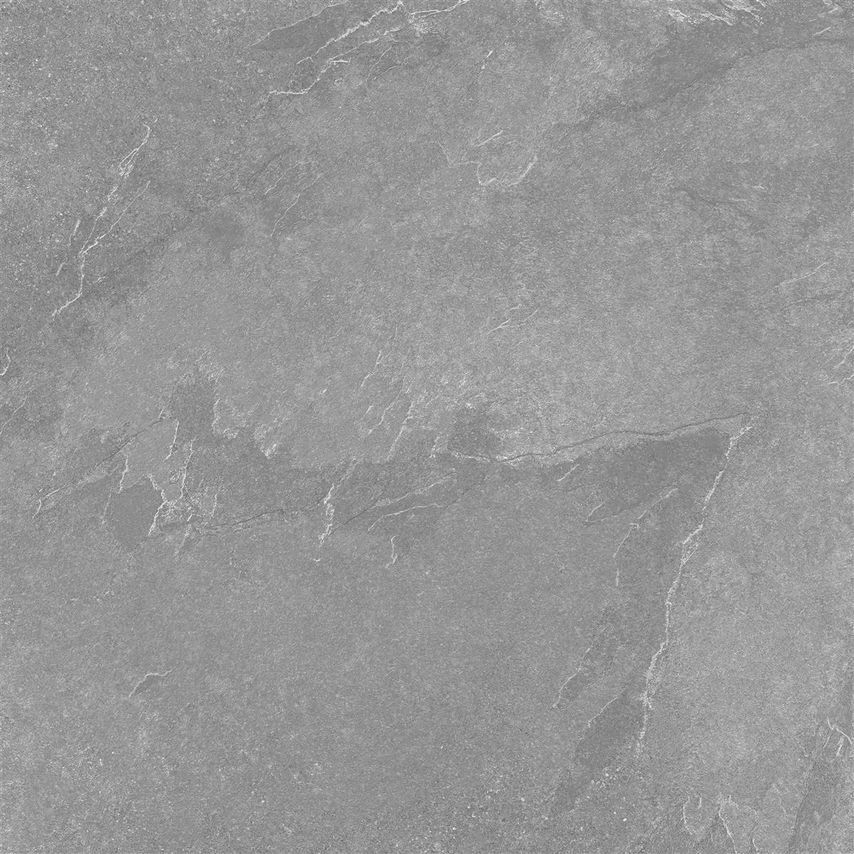 Podlahová Dlaždice Memphis Kámen Vzhled R10/B Antracitová 60x60cm
