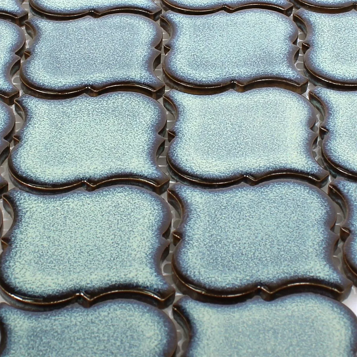 Vzorek Keramika Mozaiková Dlaždice Trier Florentiner Modrá