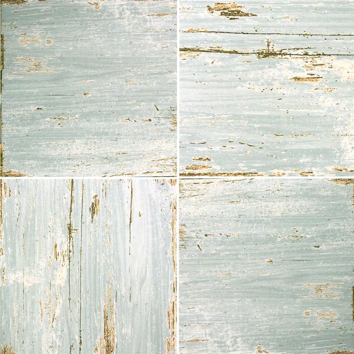 Podlahová Dlaždice Vintage Dřevo R10 Modrá 18,5x18,5cm