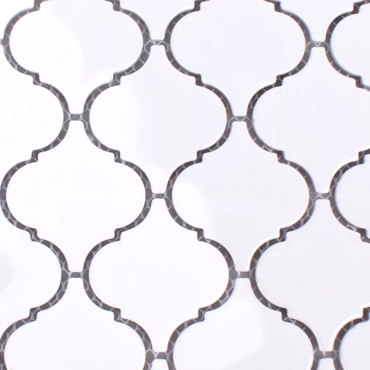 Mozaiková Dlaždice Keramika Florentiner Bílá Lesklá
