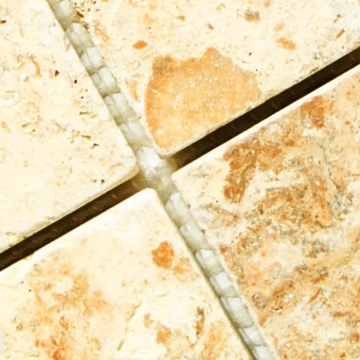 Vzorek Mozaiková Dlaždice Z Travertinu. Castello Zlatá 48