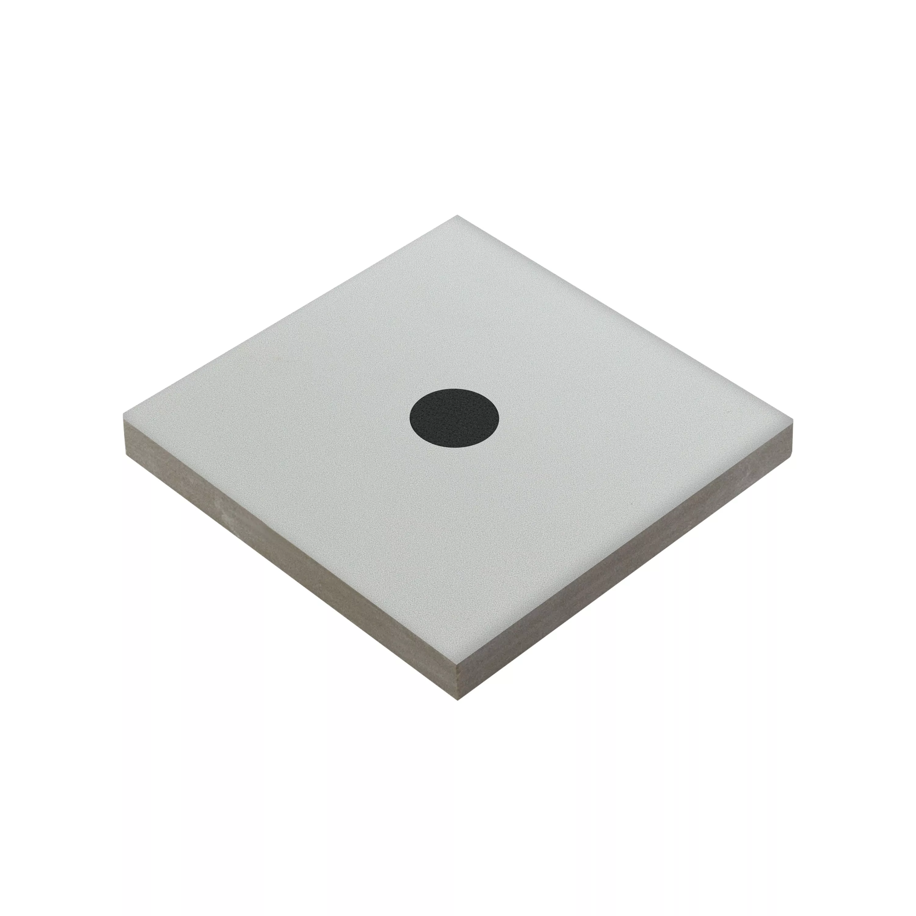 Kameniny S Porcelánovou Povrchovou Úpravou Dlaždice Genexia Černá Bílá Decor 3 Vkladatel  4,6x4,6cm