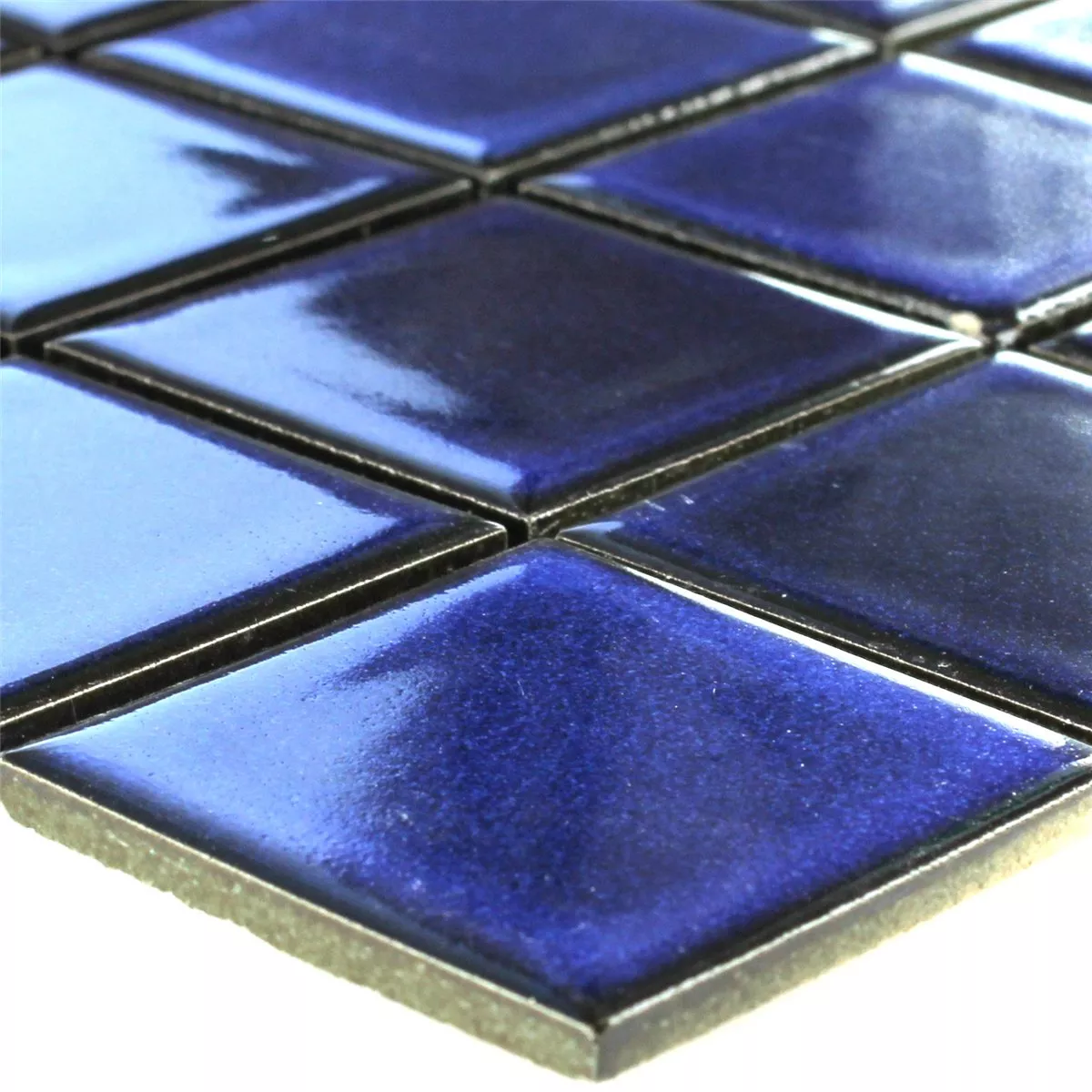 Vzorek Keramika Mozaiková Dlaždice Modrá Uni