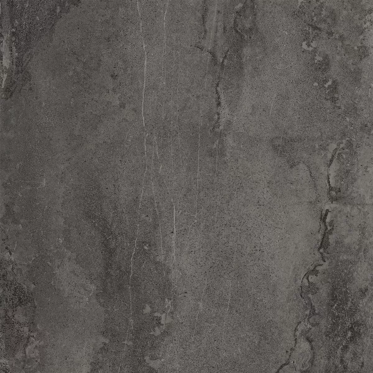 Vzorek Terasové Desky Detmold Vzhled Přírodního Kamene 60x60cm Antracitová