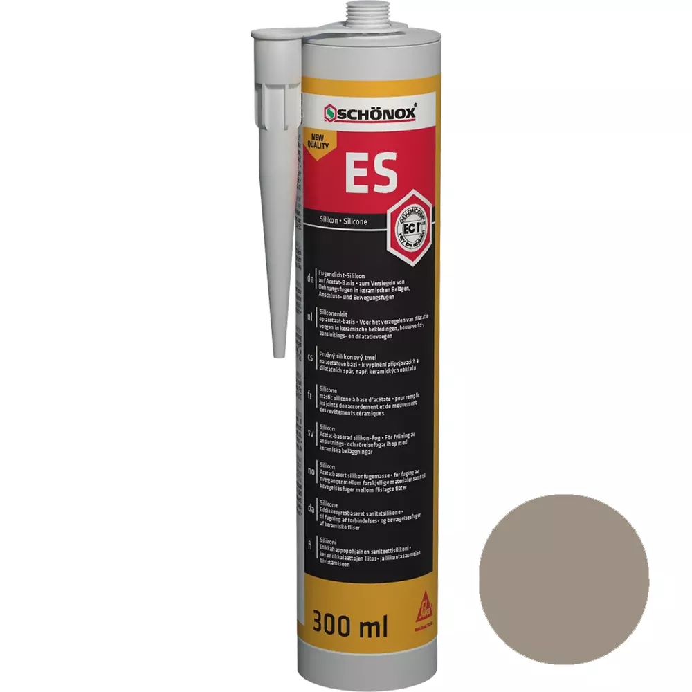 Schönox ES Pískově šedá Těsnící Spára Silikon (300ml) Schönox ES Pískově šedá Těsnící Spára Silikon (300ml)
