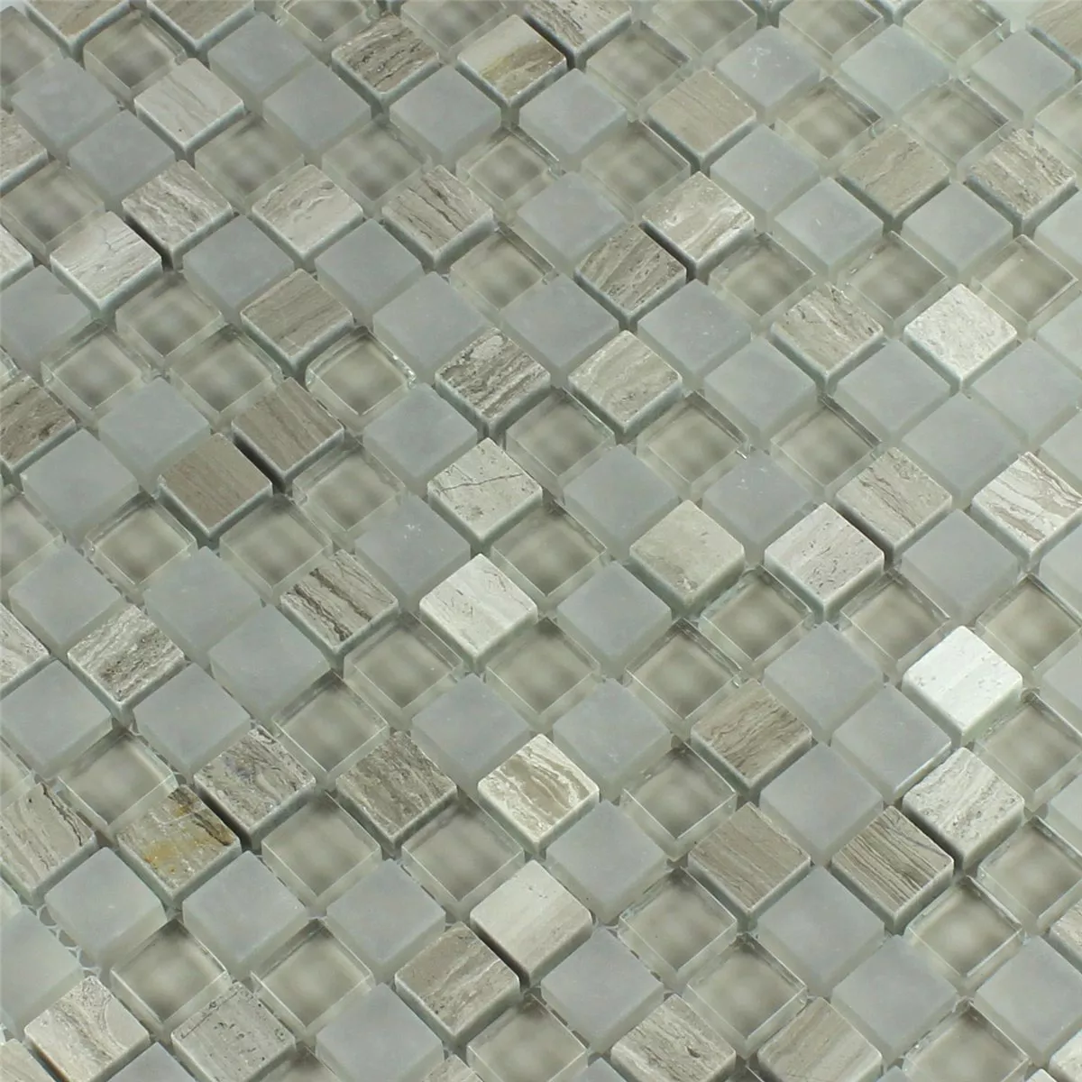 Mozaiková Dlaždice Sklo Mramor Burlywood 15x15x8mm