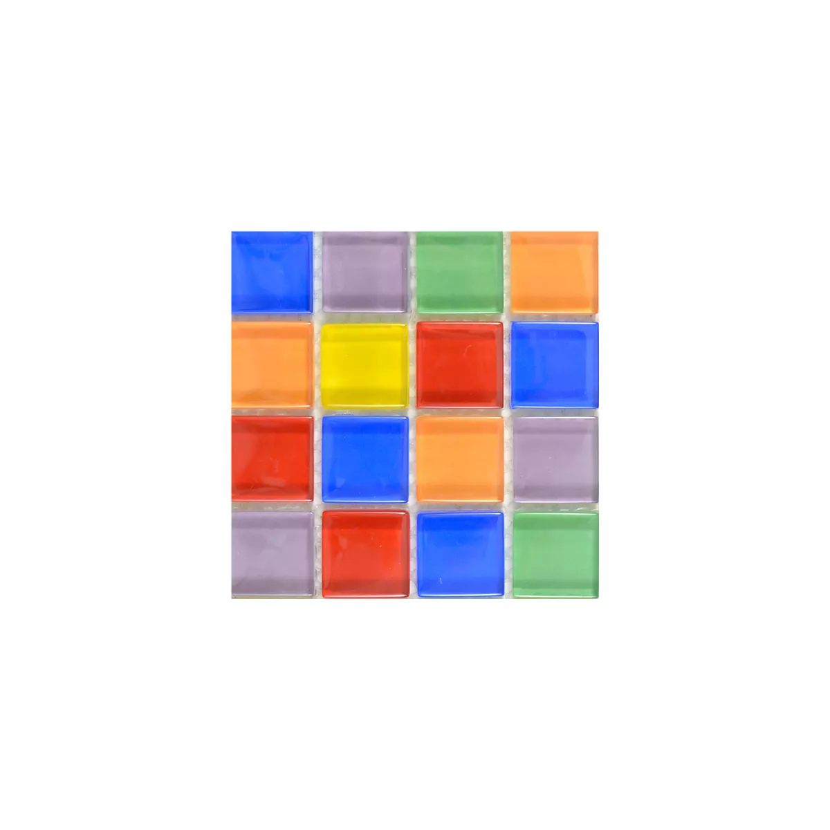 Vzorek Skleněná Mozaika Dlaždice Ararat Pestrobarevná Mix Úzký
