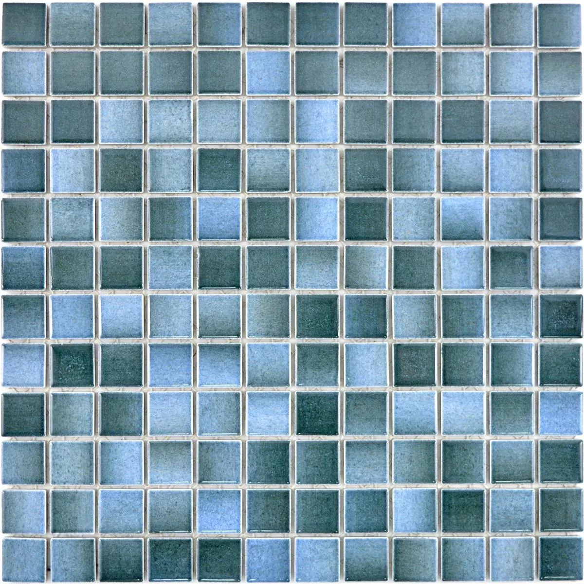 Vzorek Keramika Mozaiková Dlaždice Picasso Modrá