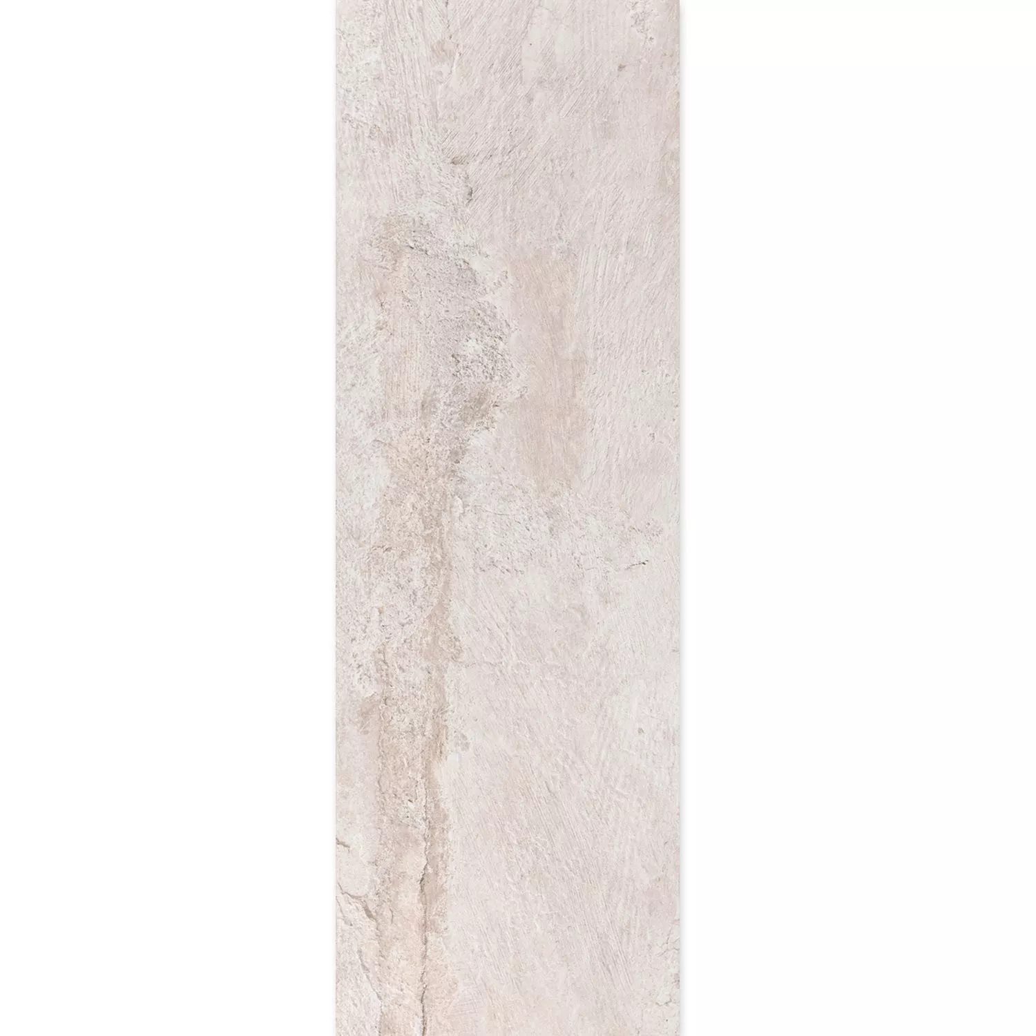 Vzorek Podlahová Dlaždice Kámen Vzhled Polaris R10 Bílá 30x120cm