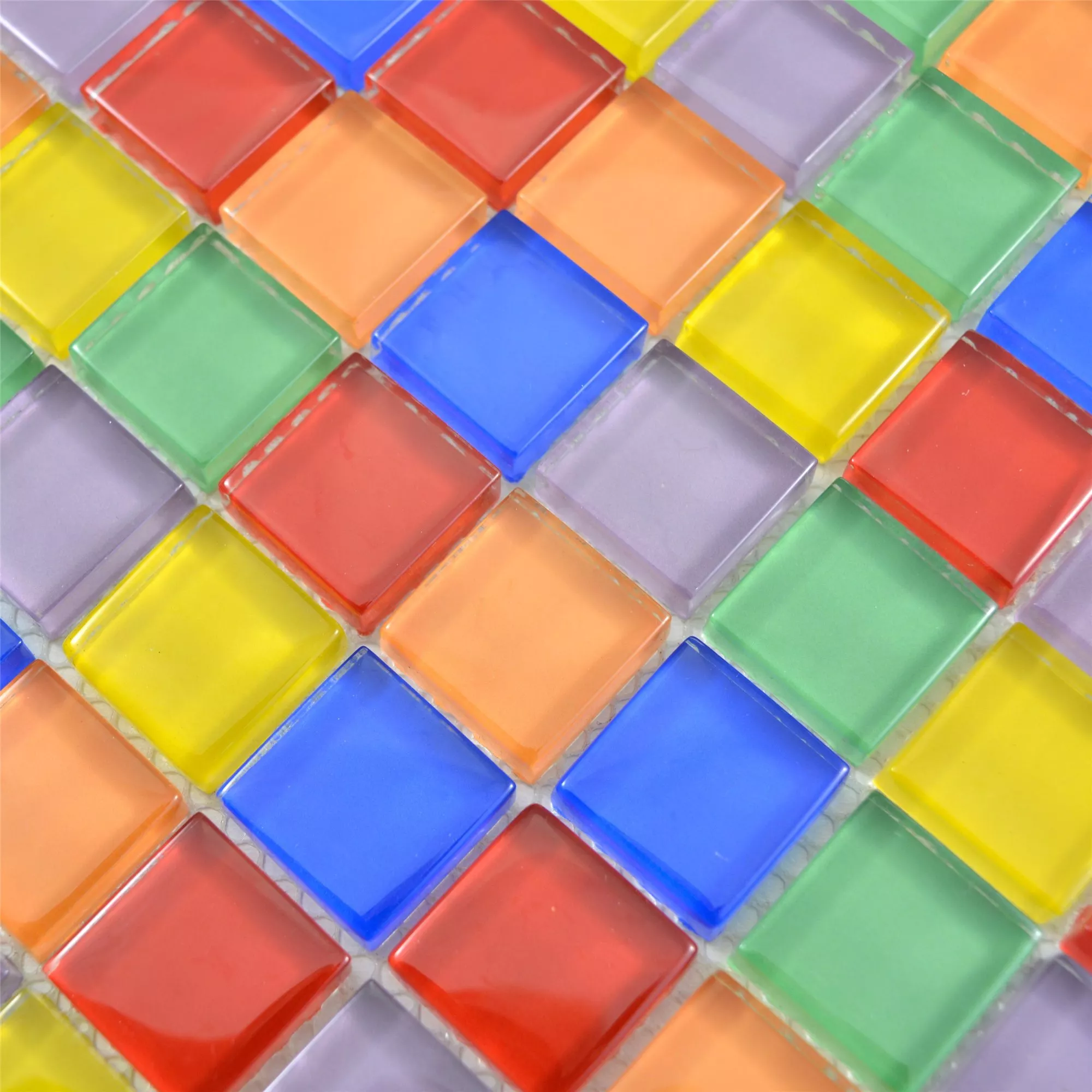 Skleněná Mozaika Dlaždice Ararat Pestrobarevná Mix