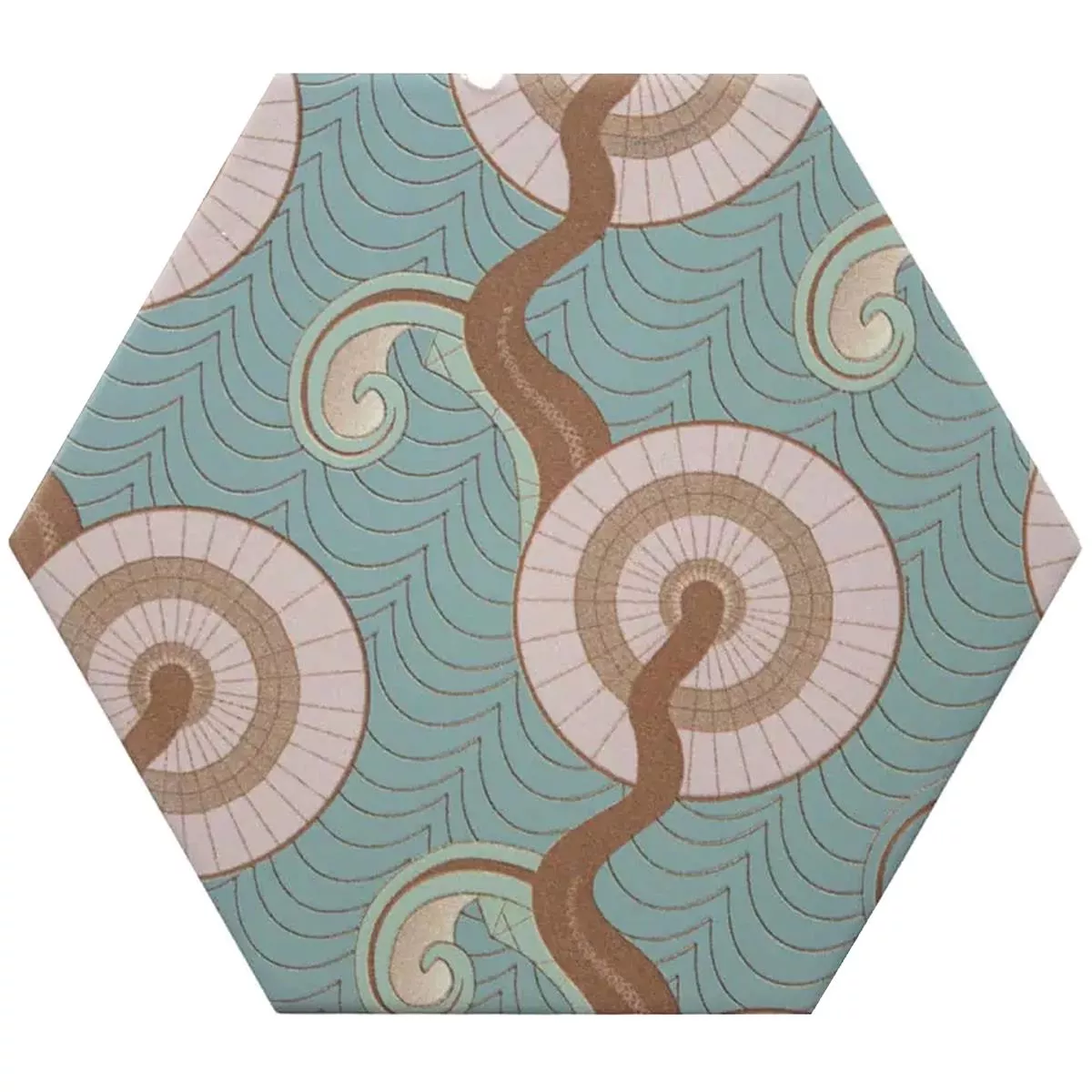 Kameniny S Porcelánovou Povrchovou Úpravou Dlaždice Modena Šestiúhelník Decor 2