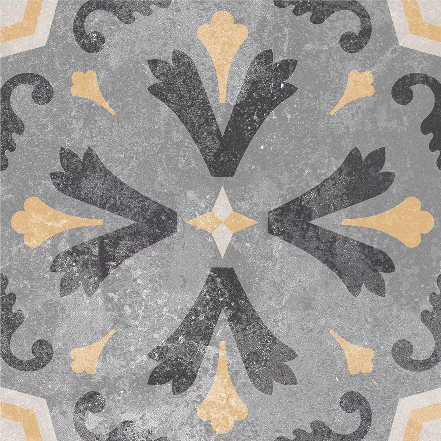 Vzorek Cementové Retro Vzhled Gris Podlahová Dlaždice Juan 18,6x18,6cm