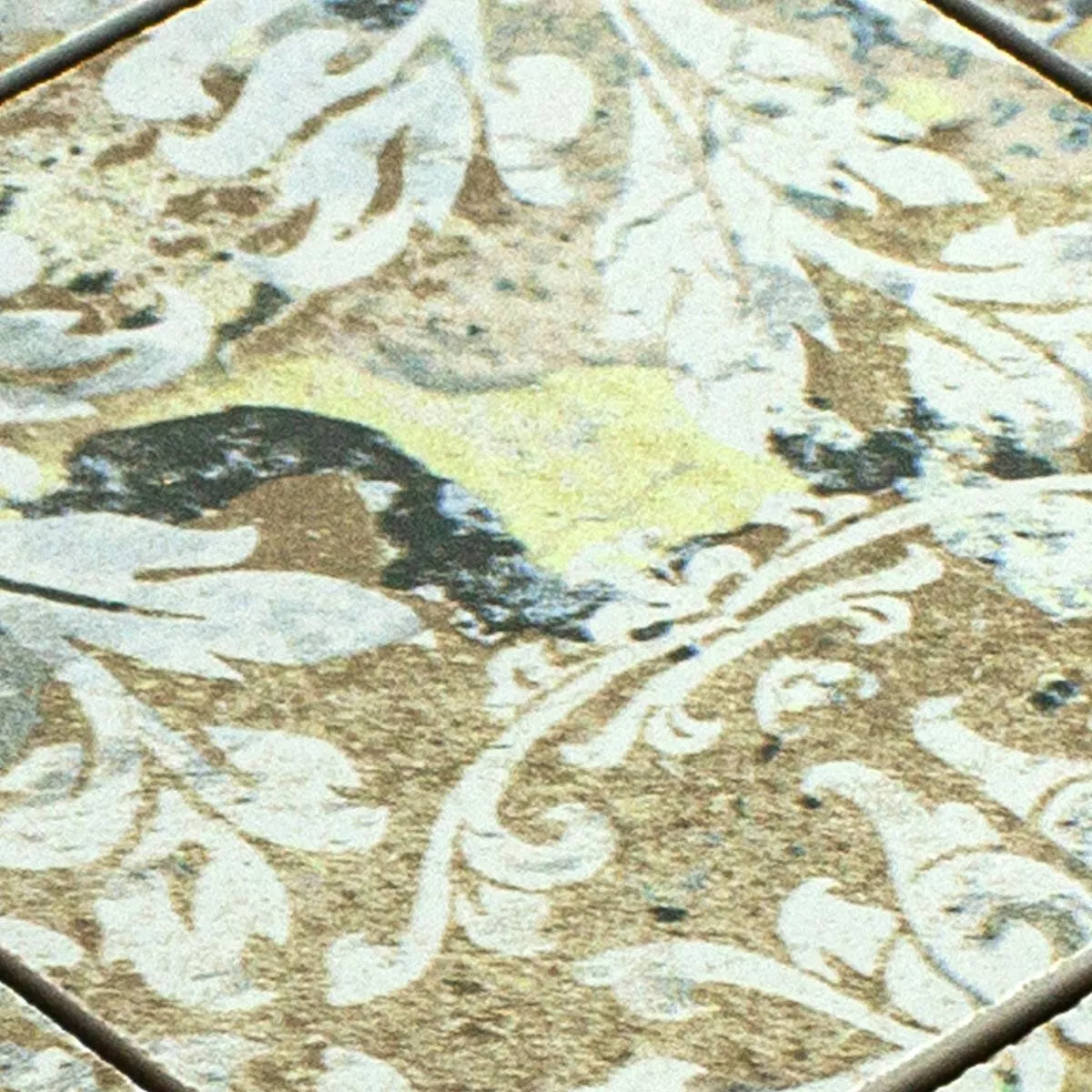 Vzorek Keramická Mozaika Dlaždice Bellona Efekt Světle Pestrobarevná