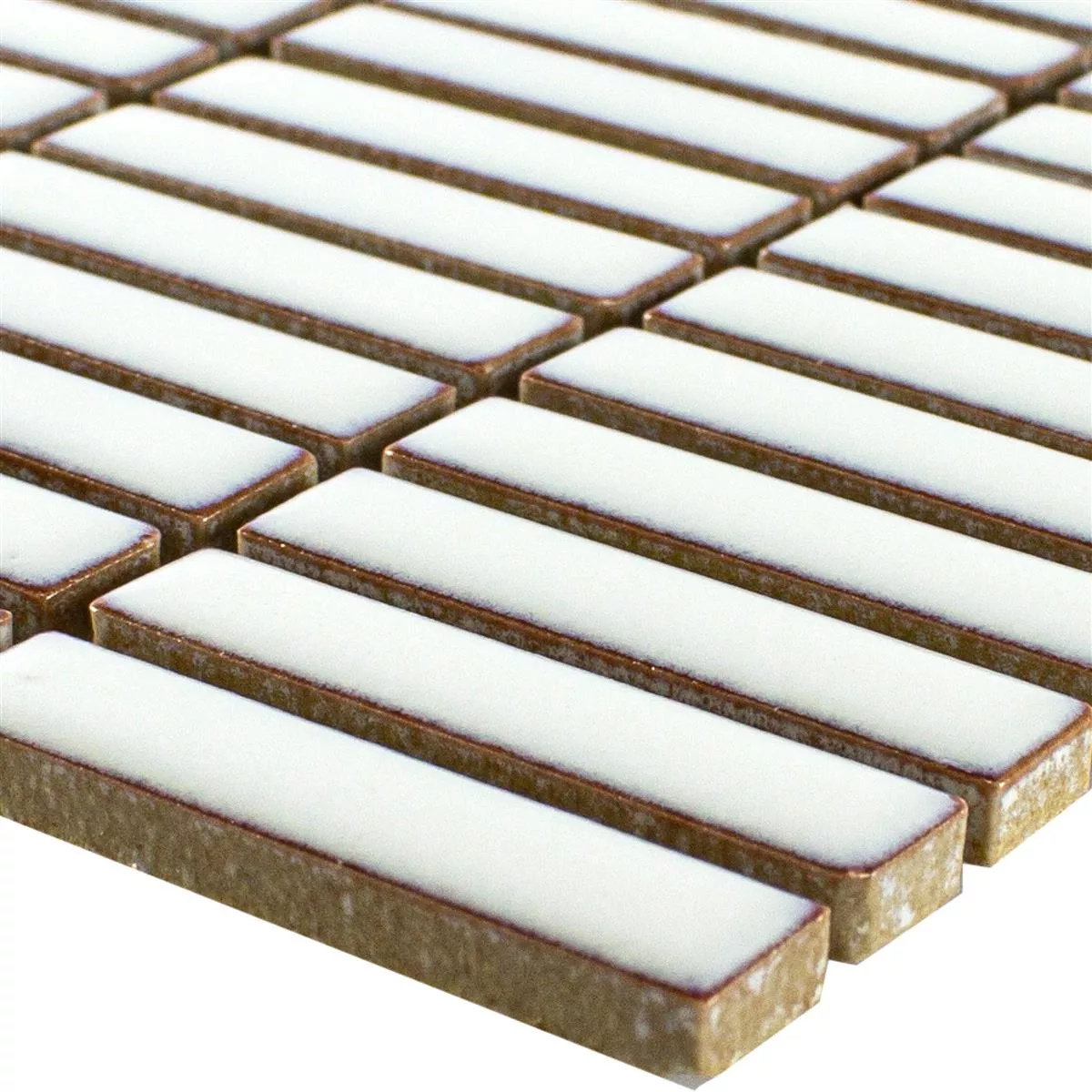 Keramika Mozaikové Dlaždice Maytown Bílá Lesklá Keramika Mozaikové Dlaždice Maytown Bílá Lesklá