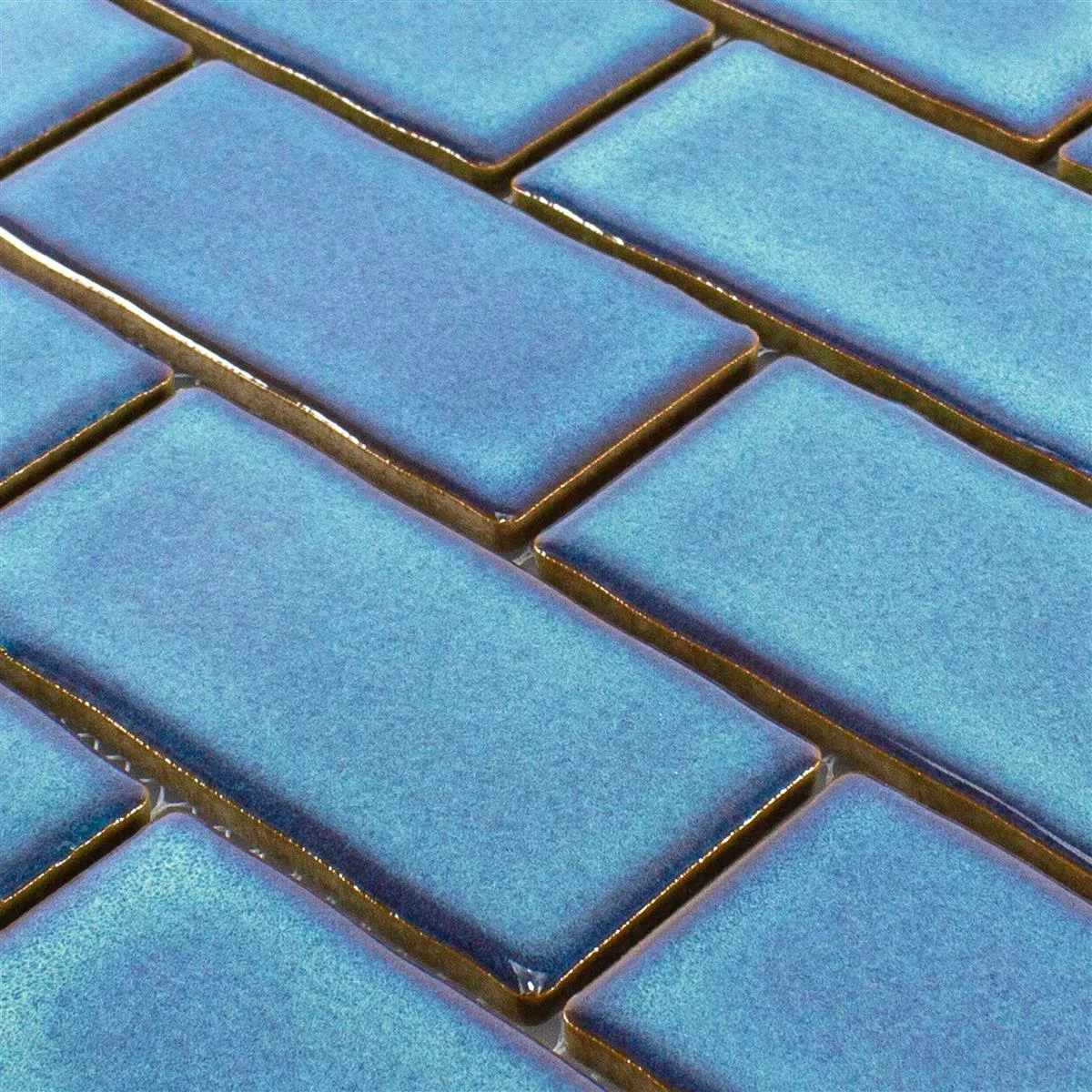 Keramika Mozaikové Dlaždice Florenz Ručně Vyrobené Modrá