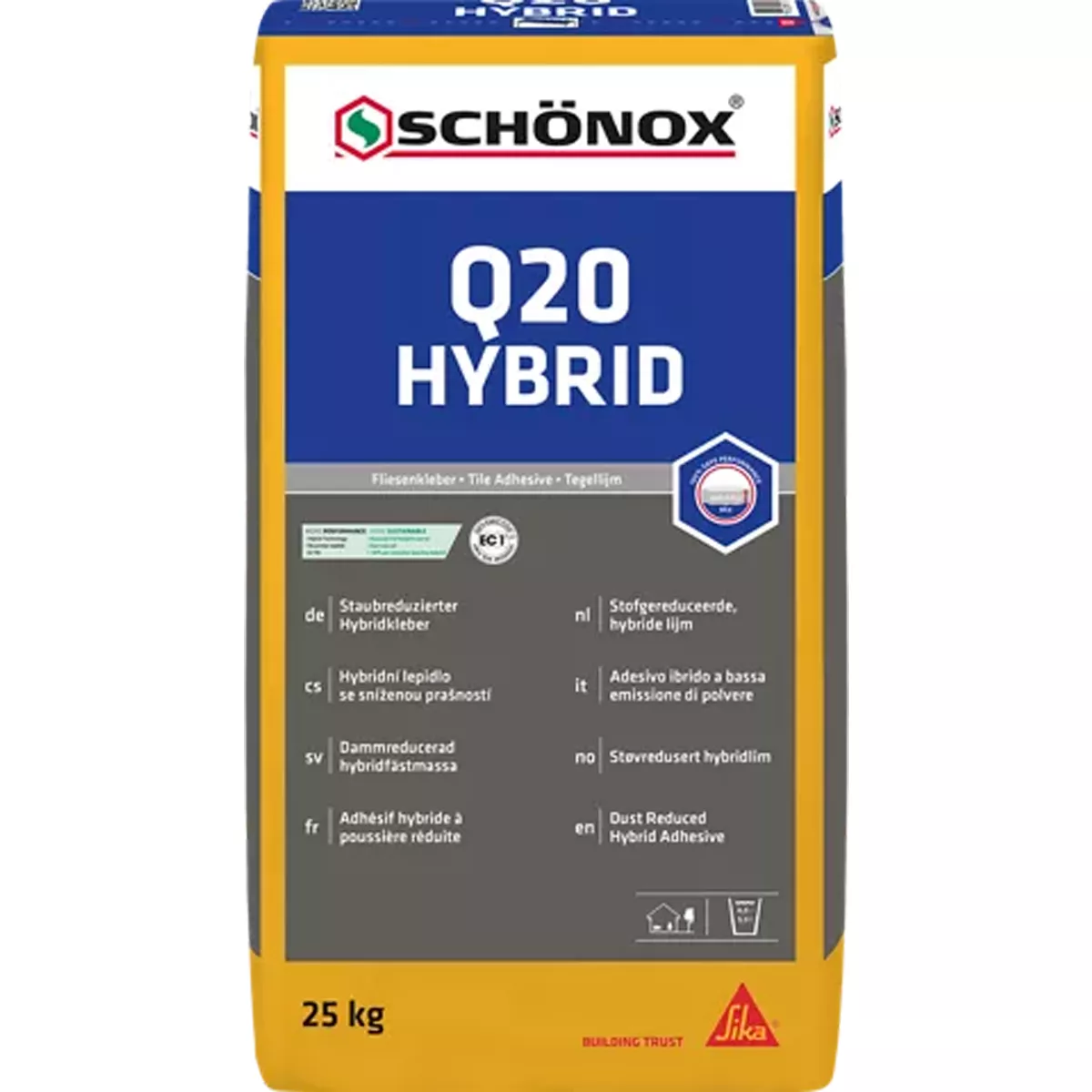 Lepidlo na obklady Schönox Q20 Hyprid 25 kg