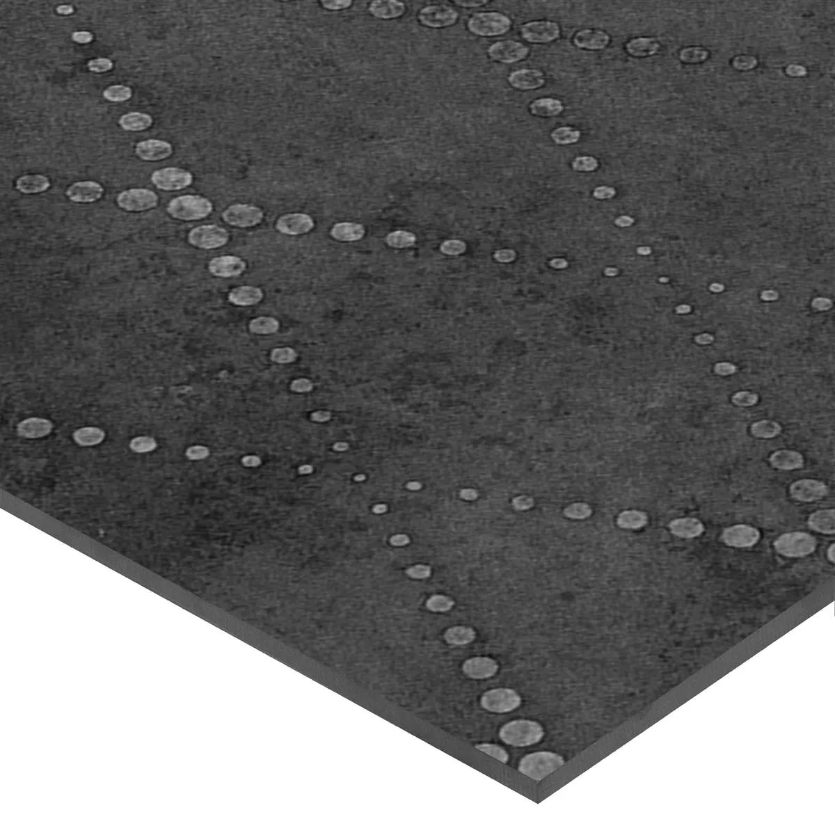 Podlahové Dlaždice Chicago Kovový Vzhled Antracitová R9 - 18,5x18,5cm Pattern 2