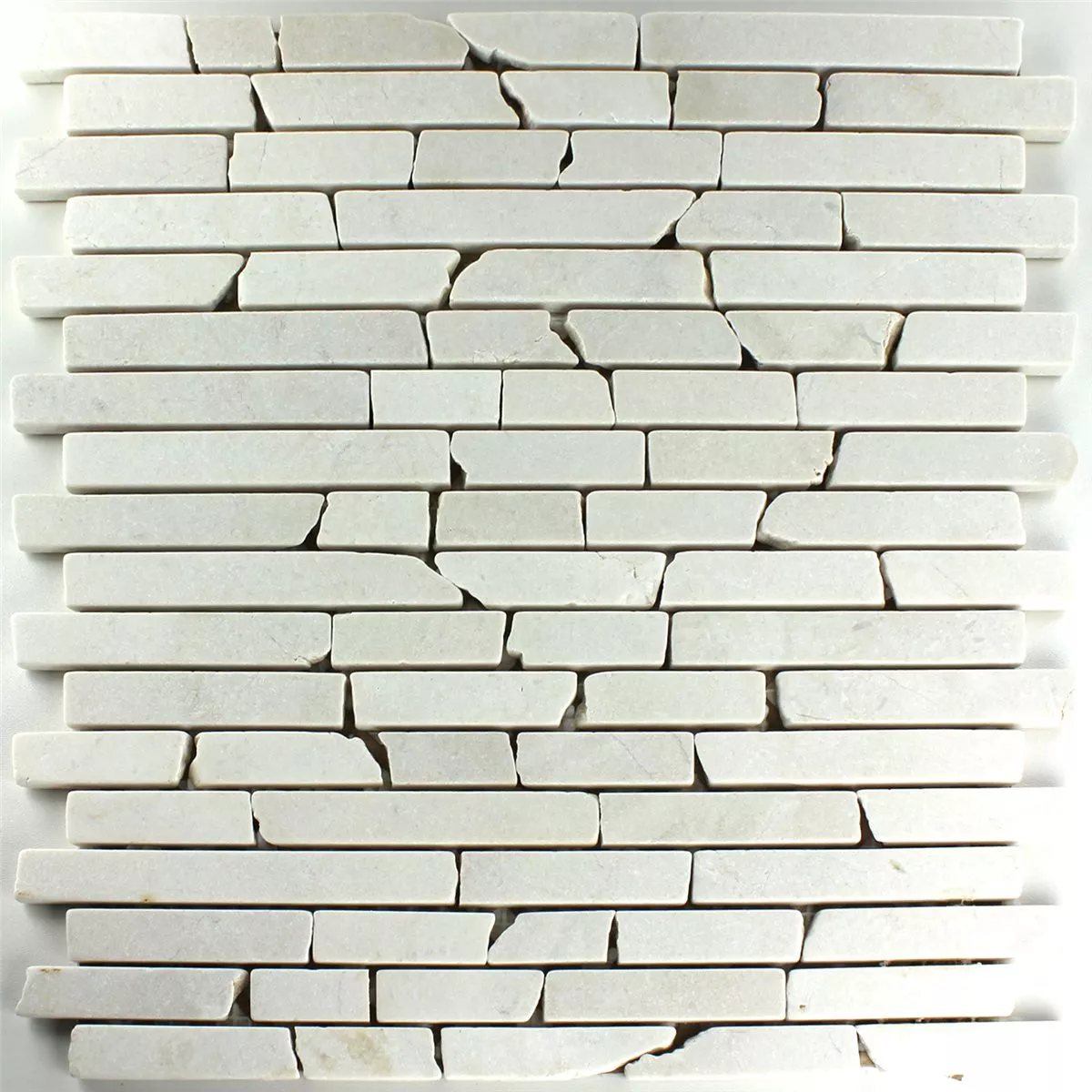 Vzorek Mozaiková Dlaždice Mramor Botticino Brick