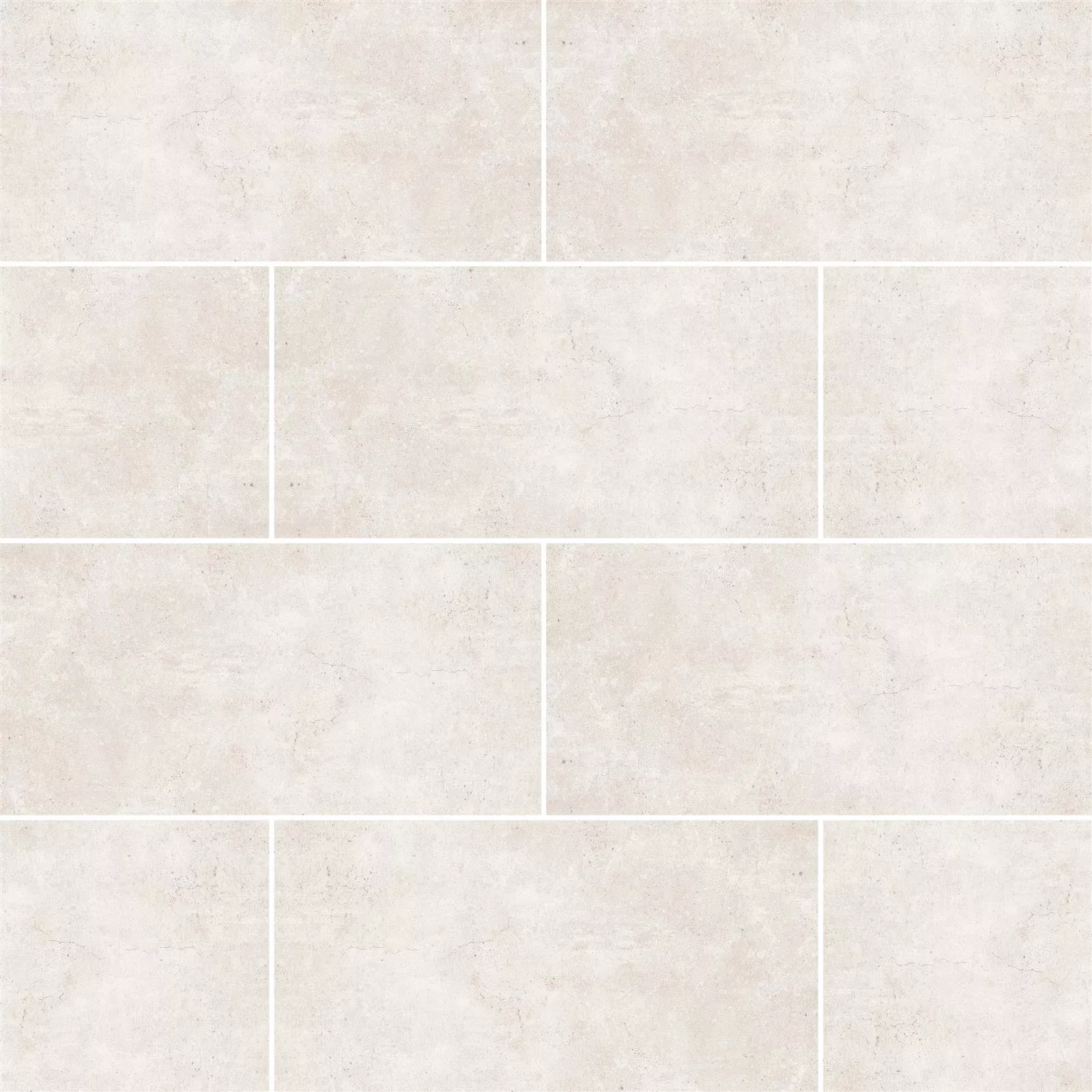 Vzorek Podlahové Dlaždice Jamaica Betonový Vzhled Krémová Bílá 30x60cm