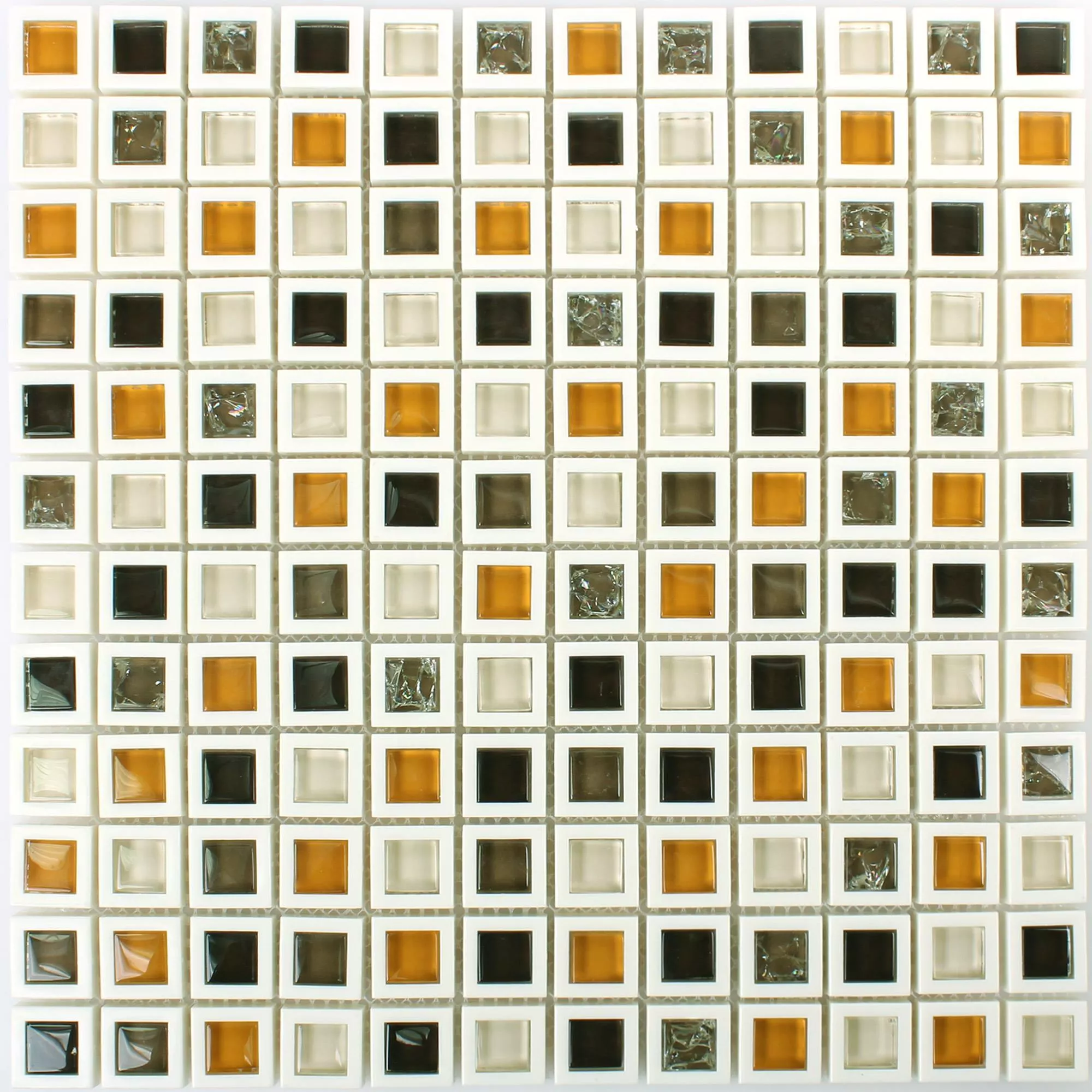 Vzorek Sklo Plast Mozaika Anatolia Hnědá