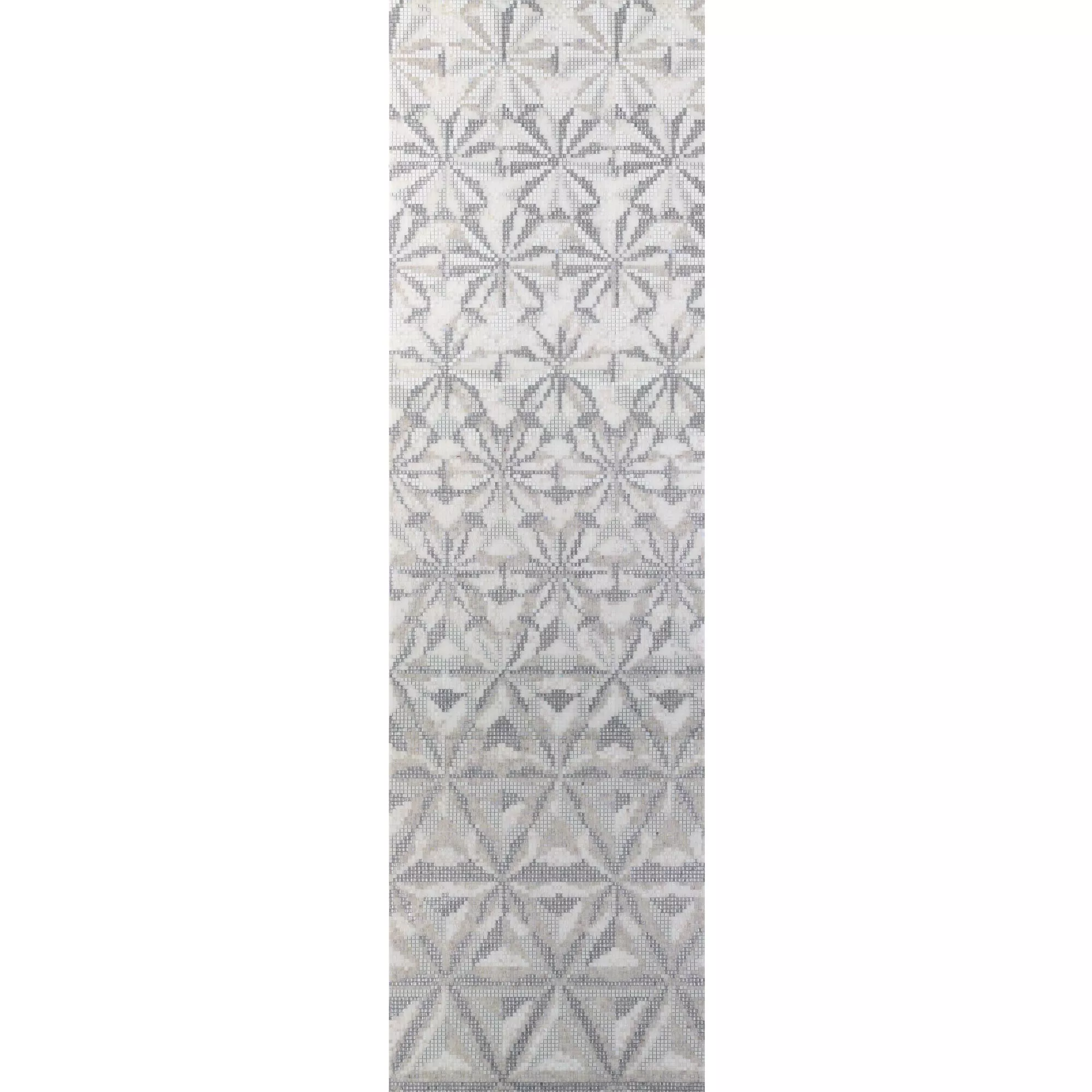 Skleněná Mozaika Obrázek Magicflower White 90x240cm Skleněná Mozaika Obrázek Magicflower White 90x240cm