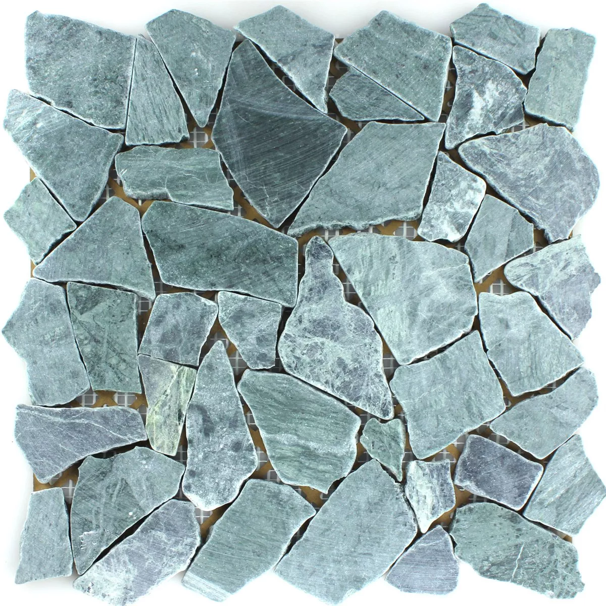 Vzorek Mozaiková Dlaždice Mramorové Úlomky Verde Guatemala