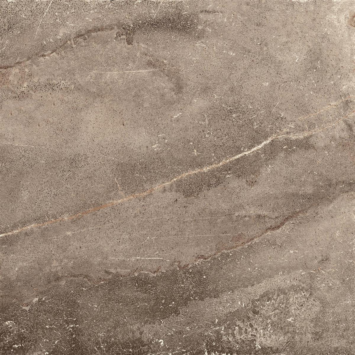 Podlahové Dlaždice Detmold Vzhled Přírodního Kamene 60x60cm Hnědá