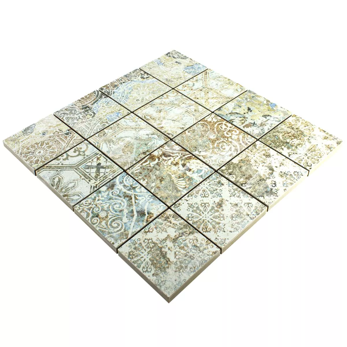 Keramická Mozaika Dlaždice Bellona Efekt Světle Pestrobarevná 71x71mm