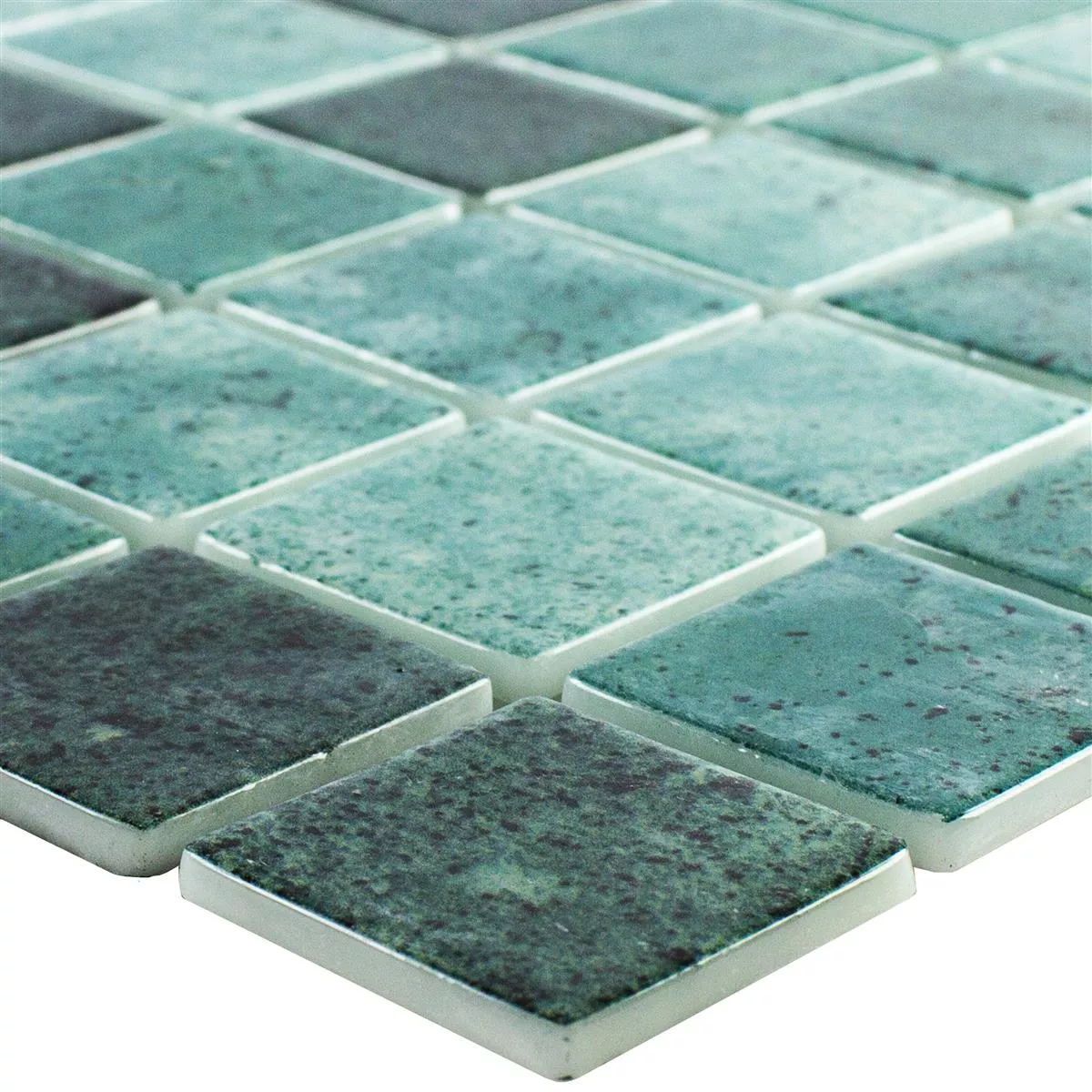Skleněná Mozaika Do Bazénů Baltic Zelená 38x38mm